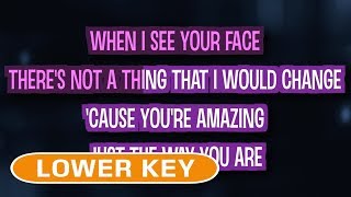 Just The Way You Are (Karaoke Lower Key) - Bruno Mars