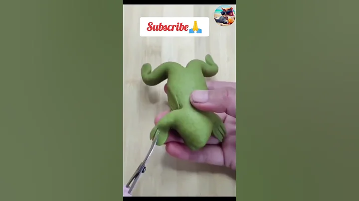 Clay frog making| How to make a clay frog 🤗🤗 #clayart #clay#sculpture  #youtubeshorts #shorts