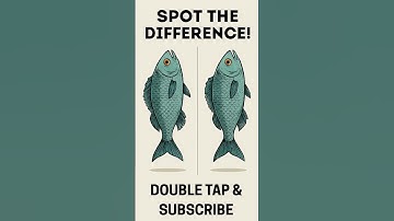 Can You Spot All the Hidden Differences in These Two Fish #shorts #shortsfeed