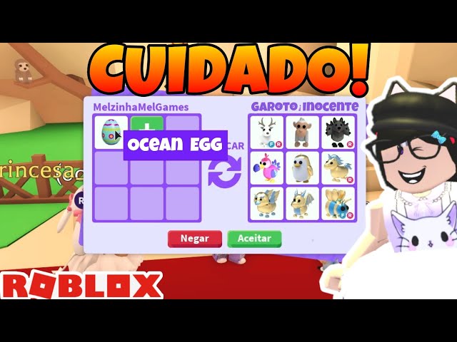 🐣 100 OVOS Oceano no Adopt Me 🐠 (Roblox) 