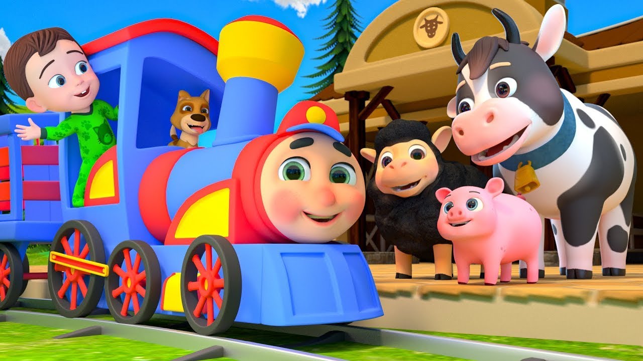 "Choo Choo Animals: Catchy Train Kids Song & Fun Rhymes for Little Ones!"
