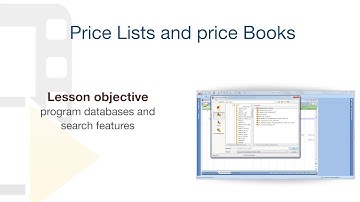 PriMus Tutorial - Price Lists and price Books- ACCA software