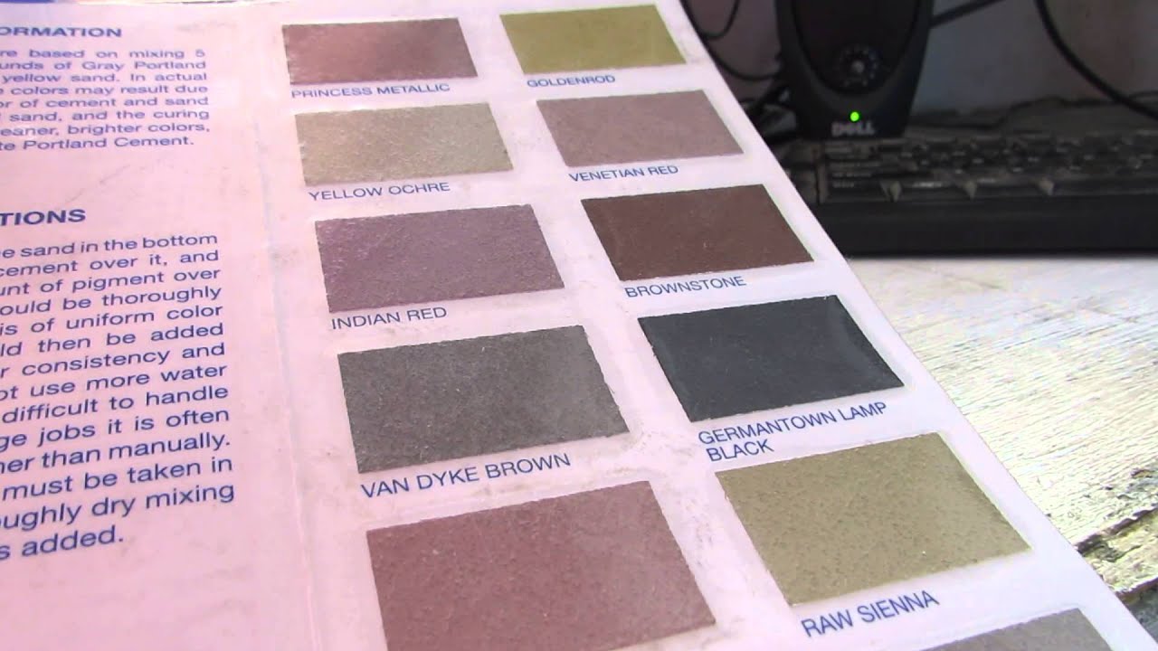 Rainbow Cement Color Chart