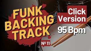 Drumless Funk Fusion Backing Track Nº 11 5/4 | 95 BPM Click Version | No Drums Jam Track