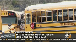 Pittsburgh Public Schools To Discuss Back To School Delay And Busing Issues