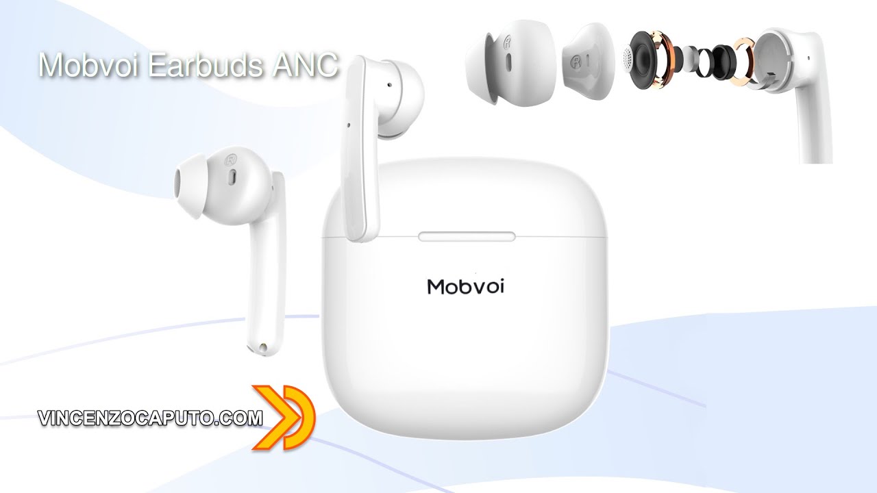Tappi Auricolari Bluetooth Blu Per Lavoro - 4 Set Con Cancellazione Rumore E Microfono