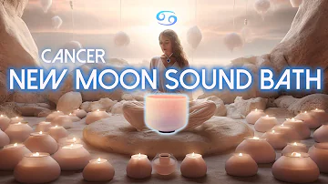 New Moon in Cancer Sound Bath 🌙 A Crystal Sound Journey into Mystical Realms ✨  Spiritual Healing