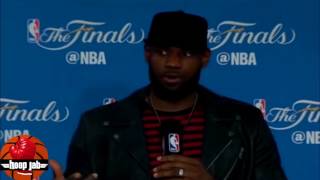 Lebron James Reacts To Warriors Nba Championship Win. Post Game Press Conference. Hoopjab Nba Finals