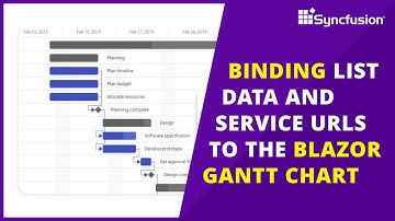Binding List Data and Service URLs to the Blazor Gantt Chart