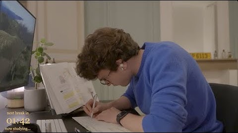 Study With Me - 6 HOURS of deep work, two short breaks, no music, rainy day