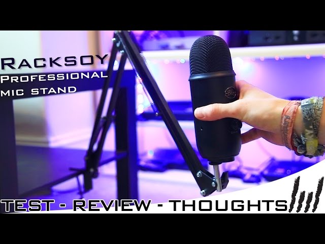 BLUE YETI ADJUSTABLE DESK MIC STAND REVIEW - Racksoy Professional 