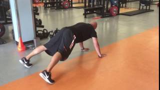 3-Point Push Up Plank