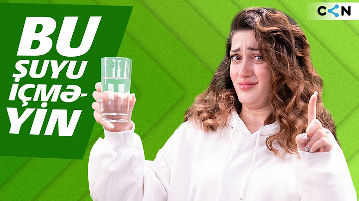 Gör nə deyirəm, bu suyu içməyin