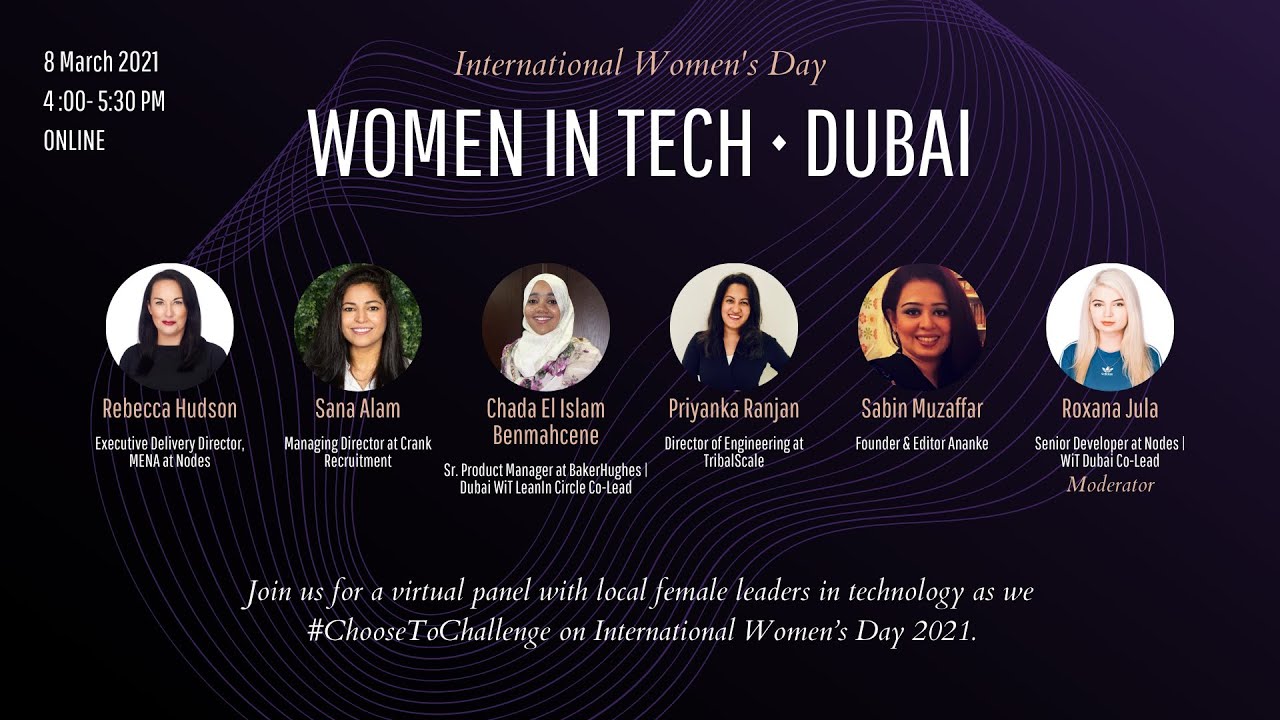 Women in Tech Panel | Dubai | International Women's Day 2021 - YouTube