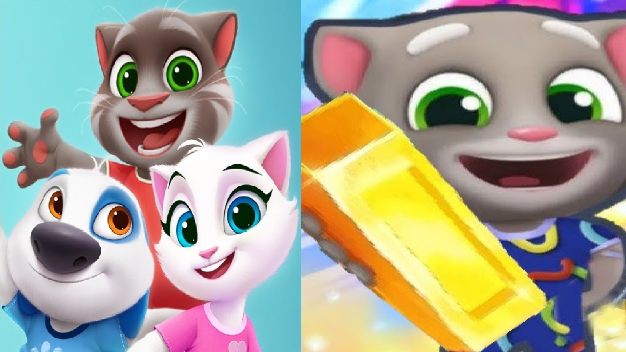 Talking Tom Gold Run Новое обновление Новый персонаж Snake Off Tom VS Talking Tom & Friends Town ...