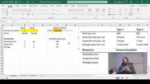 Chapter 19: Linear Programming in Excel Part 2