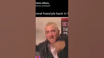 Just a normal freestyle back in 1999 #shorts #eminem