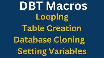 DBT Macros | DBT Macro Real Time Use Cases | DBT Data Build Tool Videos