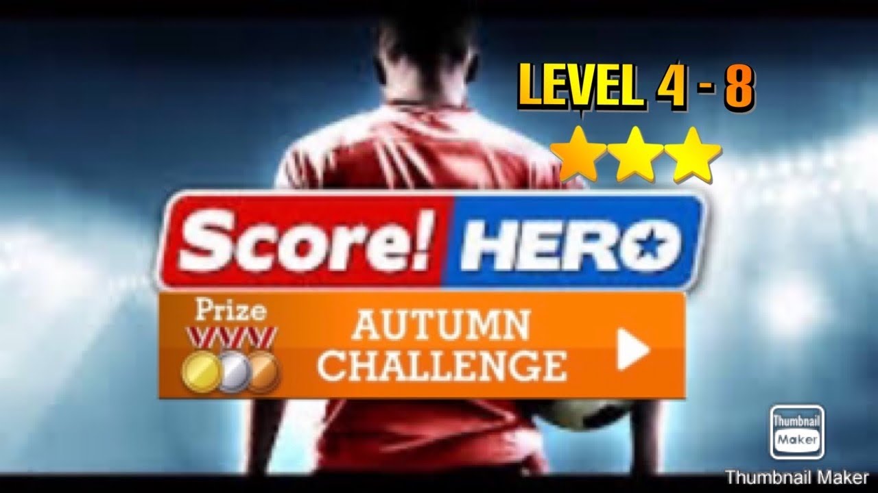 Score Hero AUTUMN CHALLENGE | Level 4 - 8 | 3 Stars | Score Hero Autumn Challenge Event