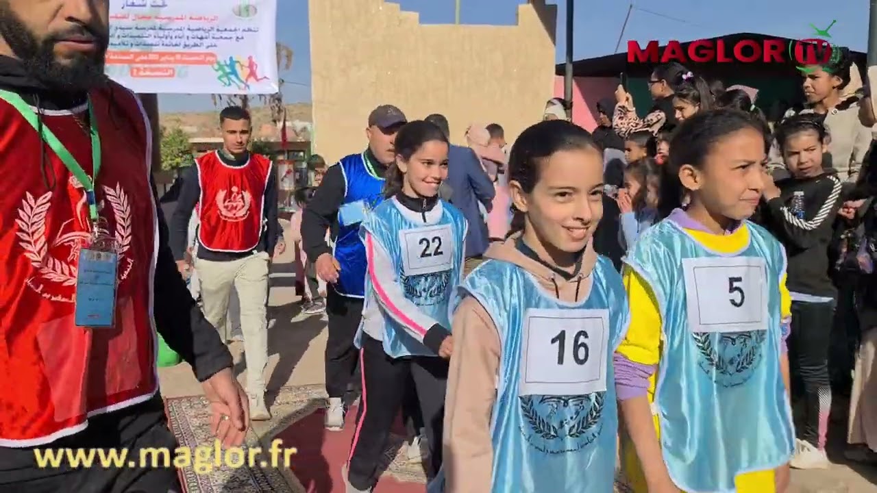 ابزو مدرسة سيدي الصغير بن المنيار تنظم سباقا على الطريق اليكم أقوى لحظاته /توضيب البكراوي المصطفى