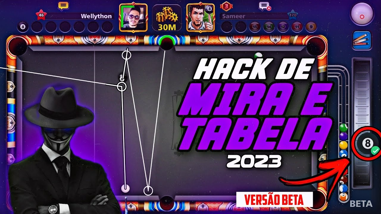 NOVO HACKER GRÁTIS DE TABELA E MIRA INFINITA 8 BALL POOL 2022! 