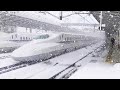 Riding the Tokaido Shinkansen on a Heavy Snow Day || Nagoya→Kyoto