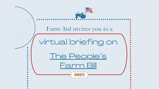 Briefing on the People's Hearing of the Farm Bill