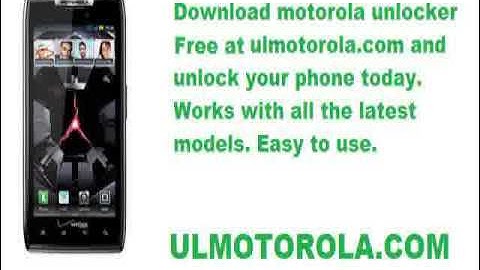 free unlock codes motorola razr-v8