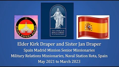 Elder Kirk and Sister Jan Draper Madrid Spain Miss...