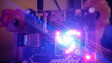 Raspberry Pi PiGlow FFT audio visualizer