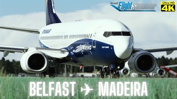 Ryanair PMDG B738 | SCARY APPROACH INTO MADEIRA | 4K Ultra HD | Full Flight