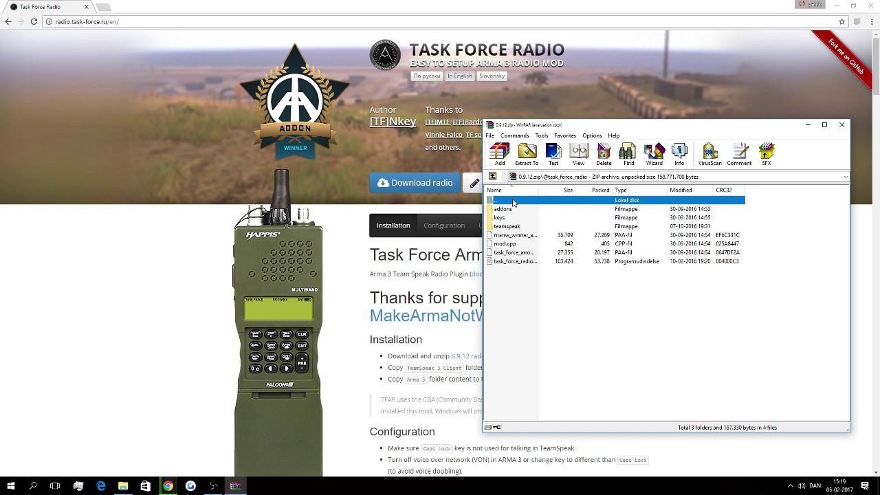 arma 3 task force radio not working