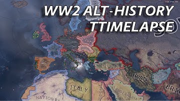 WW2 Alternate History | HOI4 WW2 AI Timelapse |
