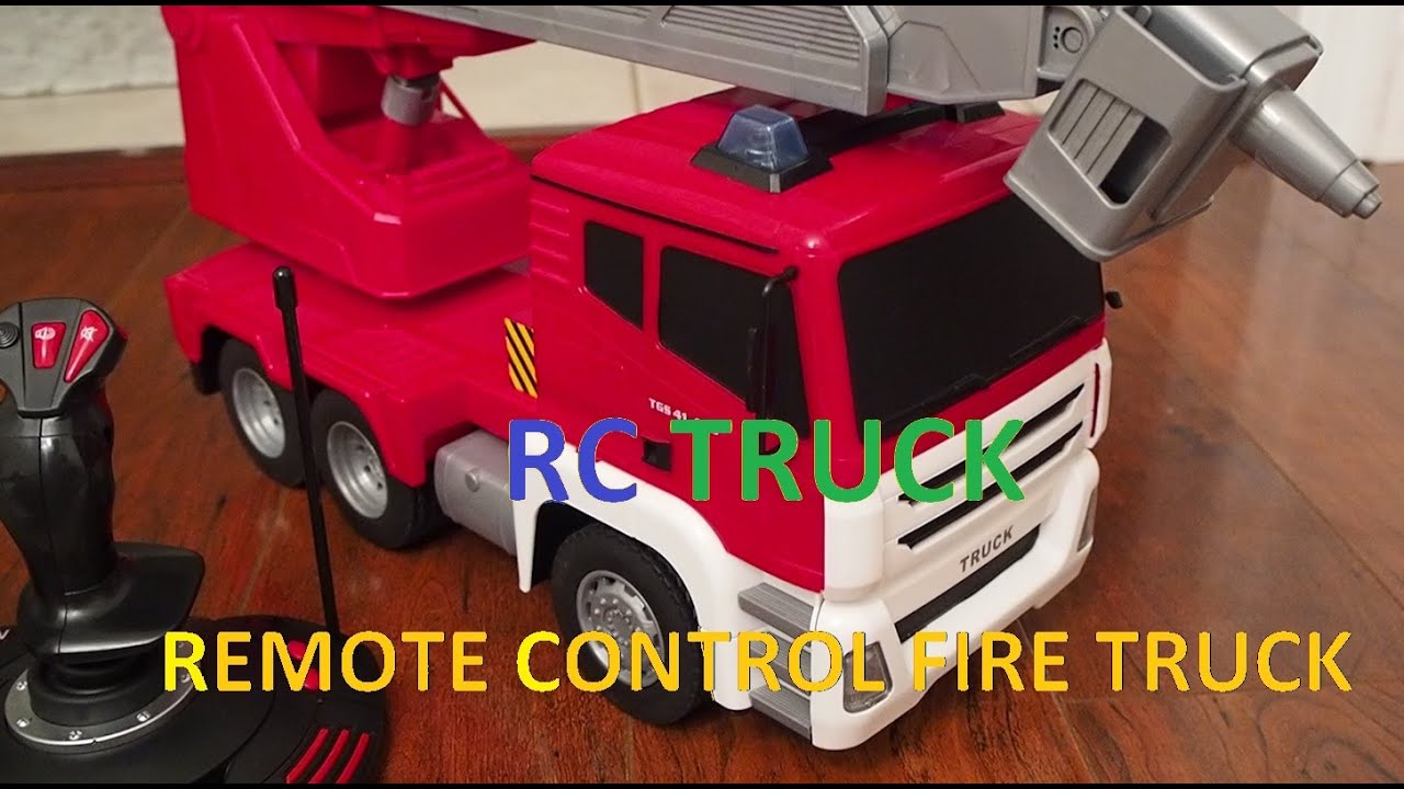 REVIEW KIDS TOYS RC Fire Truck Пульт дистанционного управления Пожарная машина игрушки рассмотрение