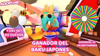 GANADOR DEL SORTEO DEL DÍA DOMINGO 25 DE SEPTIEMBRE DEL BAKU JAPONES Y DEL DOMINGO 18