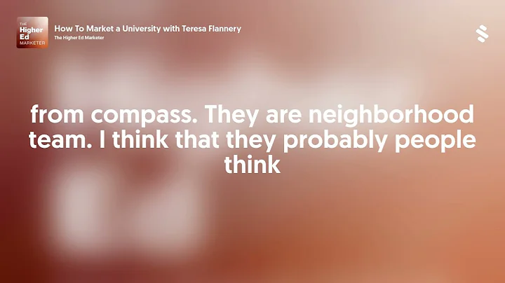 How To Market a University with Teresa Flannery