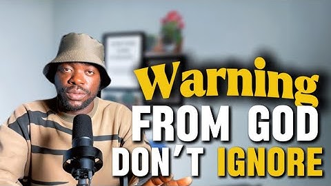 If You COME across This Video, God is warning You!