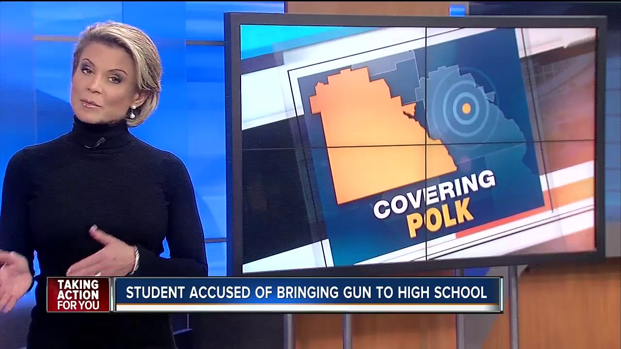 High school student arrested for bringing loaded gun to school in Polk ...
