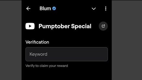 Pumptober Special+250 BP | verification code | Blum keyword | Pumptober Special | Blum verification