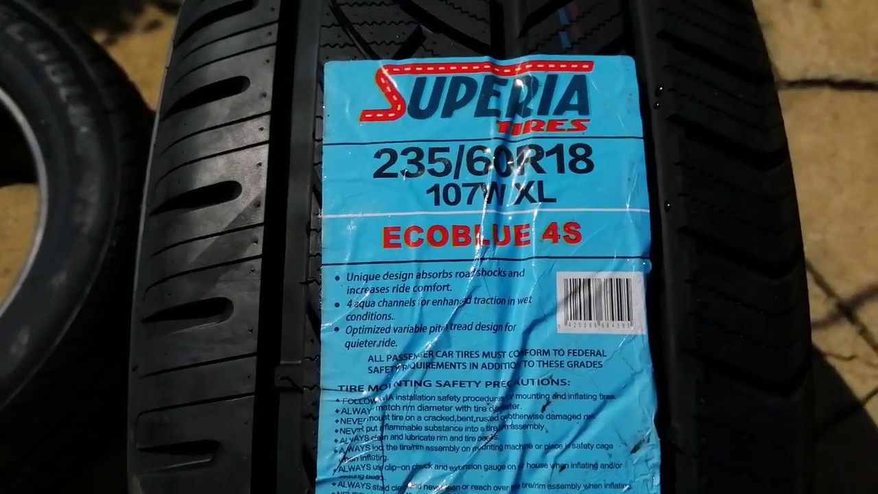 superia ecoblue 4s tire. budget all season tyre - YouTube