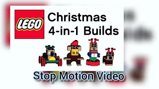 LEGO Christmas 4-in-1 Builds (Extra Set) Emmet's Presentation Speed Build Stop Motion