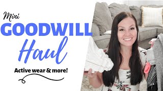 $50 Goodwill Haul |Thrifting for Active wear & more | Budgetfam