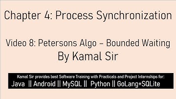 c4/v8/petersons algo   bounded waiting