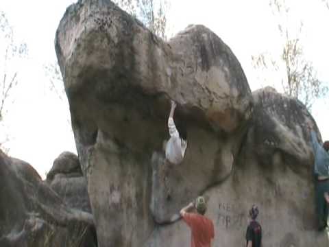 Bouldern, Fontainebleau Le Toid 7a