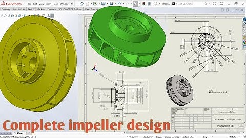 How to design impeller in Solidworks | centrifugal pump impeller design | pump impeller design