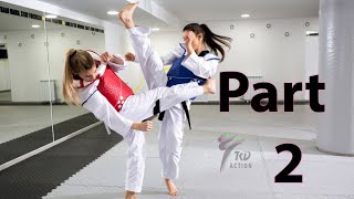 Taekwondo Basic Kicks For Beginners Part 2 & Real FAILS & BAILS