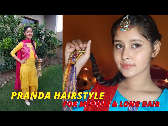 PANJABI PARANDA HAIRSTYLE | HOW TO PUT HAIR EXTENSION /TARSAL ON YOUR SHORT  HAIR AND DO A BRAID - YouTube