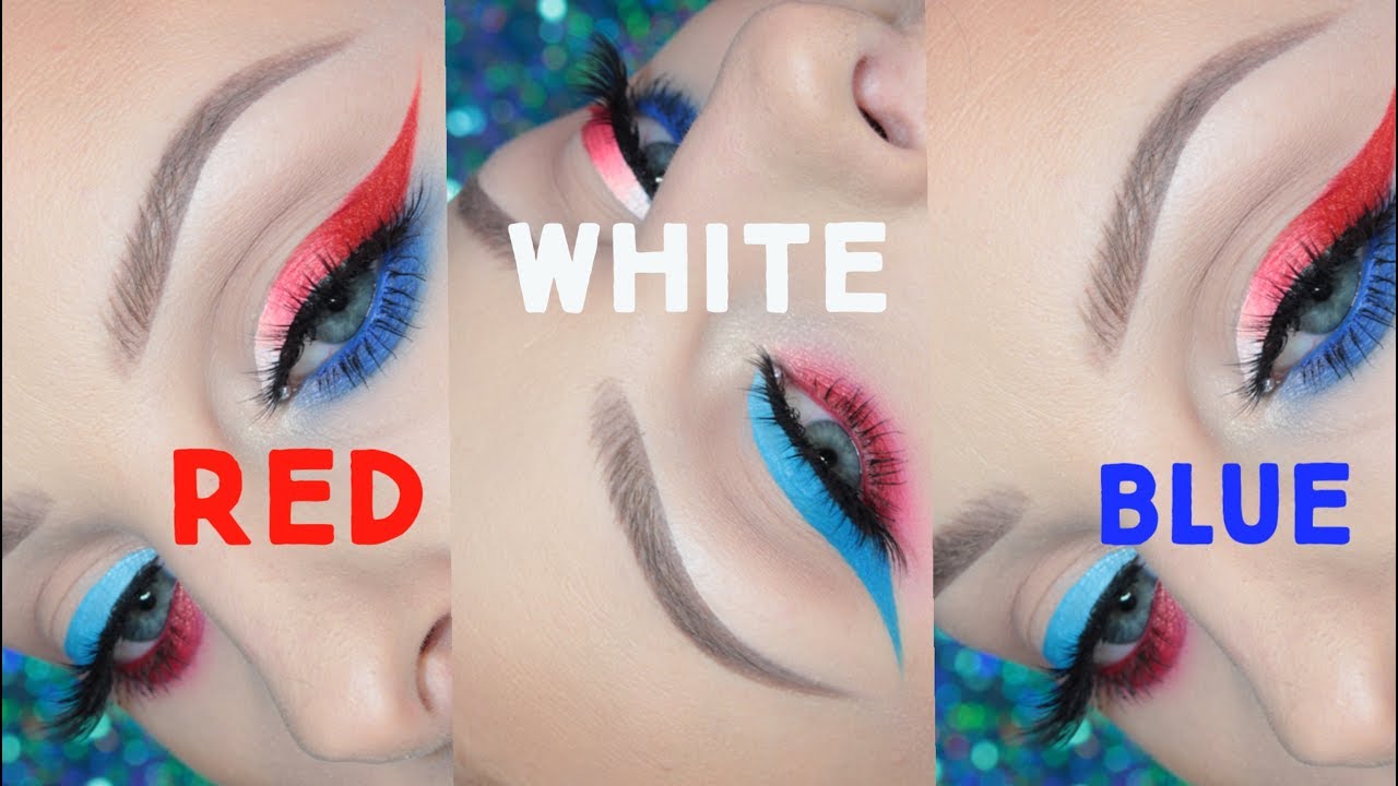 Red White Blue Makeup Look Beccaboo