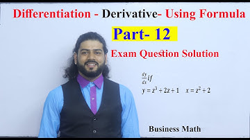 Derivative Exam Question Solution Part 12 NEB Business Math in Nepali
