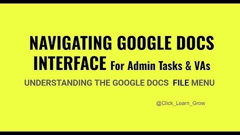 Navigating Google Docs for Admin Tasks & VAs